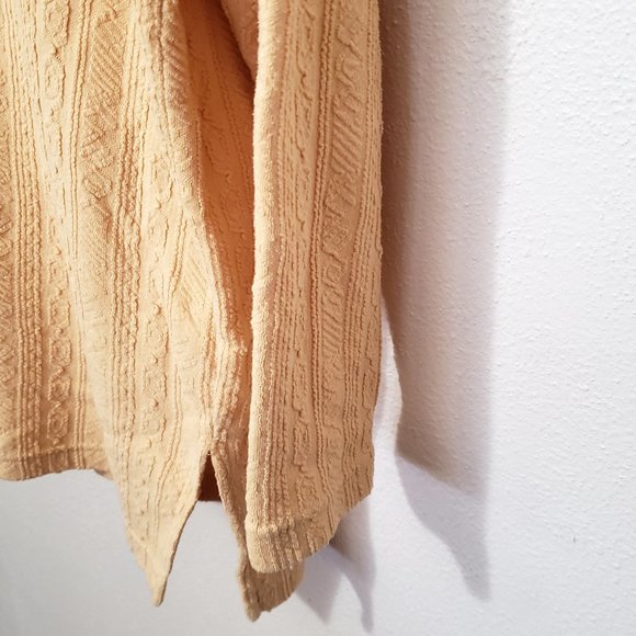 Adolpho Sport Yellow Top Sweater Size Medium - Picture 4 of 6